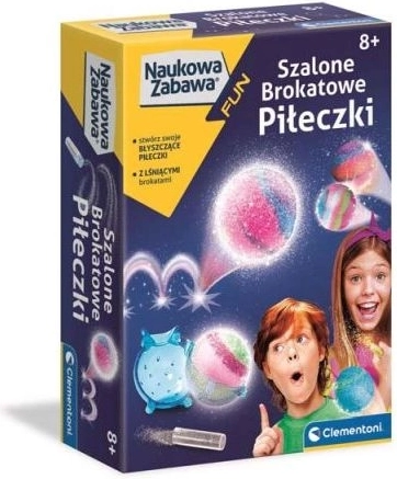 Clementoni Vědecká zábava mini laboratoř bláznivé třpytivé skákací míčky
