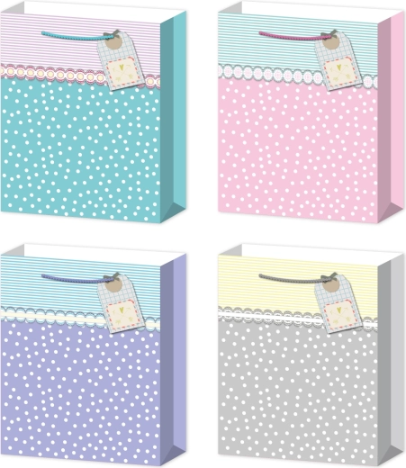 Dárková taška S pastel s bublinkami