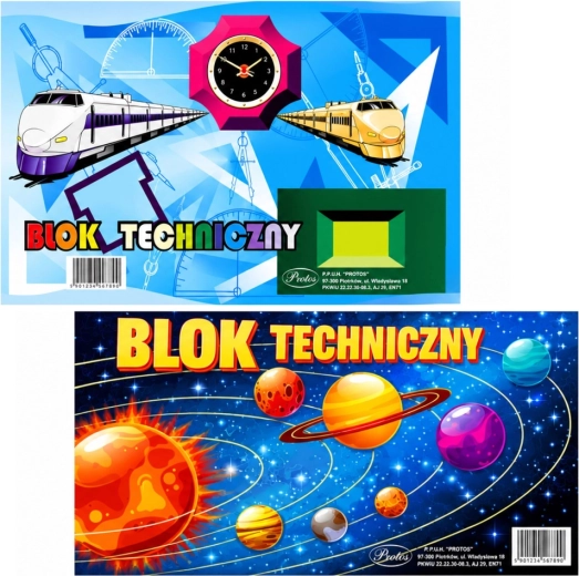Technický blok A3 bílý, 10 listů, 160 g/m² Protos