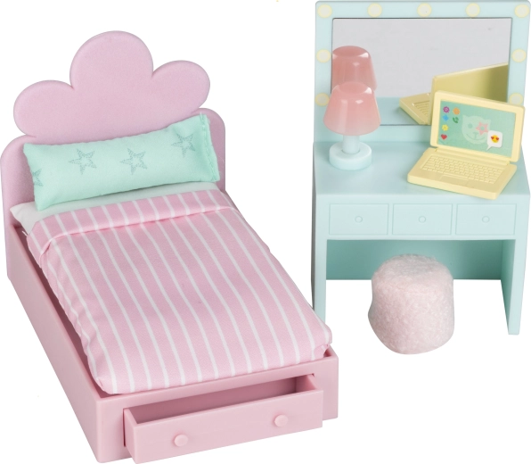 Lundby nábytek do pokoje pro teenagery v domečku pro panenky