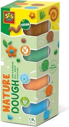 SES Plastelína Nature 4 × 90 g