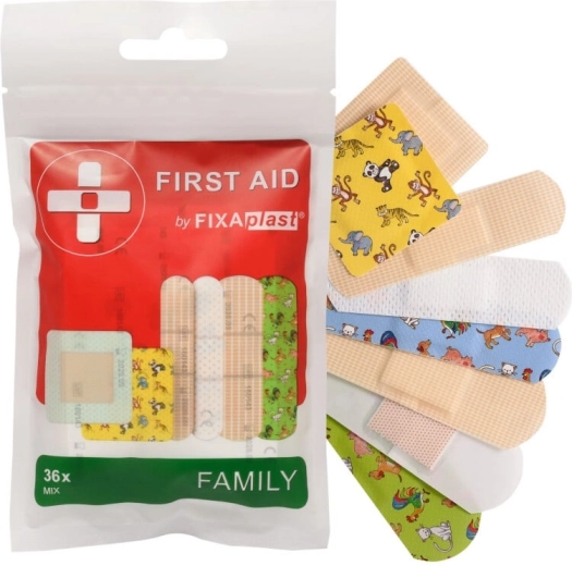 Fixaplast First Aid Family Mix náplasti (36 ks)