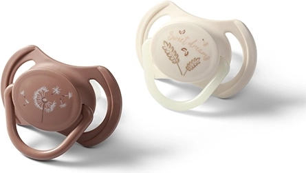 Silikonové symetrické dudlíky 18m+, 2 ks BABYONO