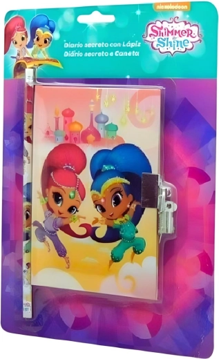 Souprava diáře se zámkem a tužky Shimmer and Shine - 1 kus