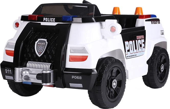 Dětské elektrické policejní auto 12 V s dálkovým ovládáním