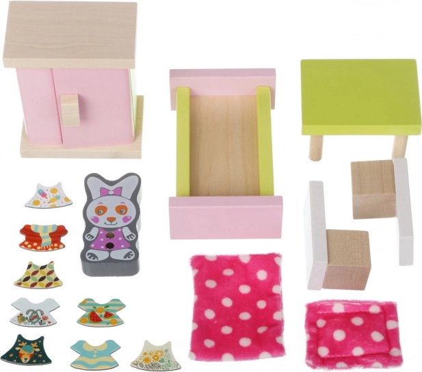 Dřevěný dětský nábytek pro panenky Pokoj