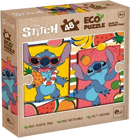 Lisciani oboustranné eko puzzle Stitch 48 dílků