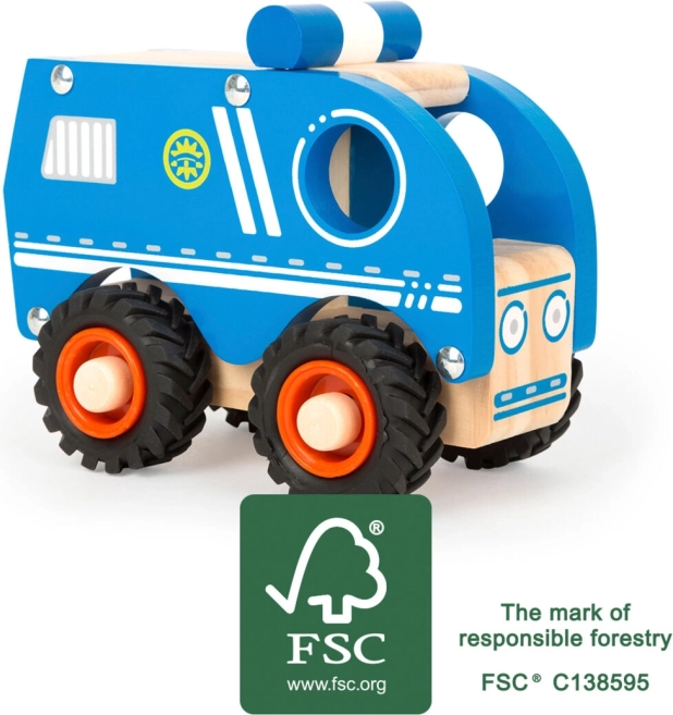 Small Foot dřevěné policejní auto