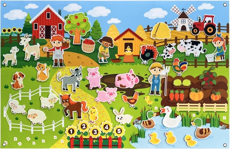 2Kids Toys interaktivní hrací stěna farma