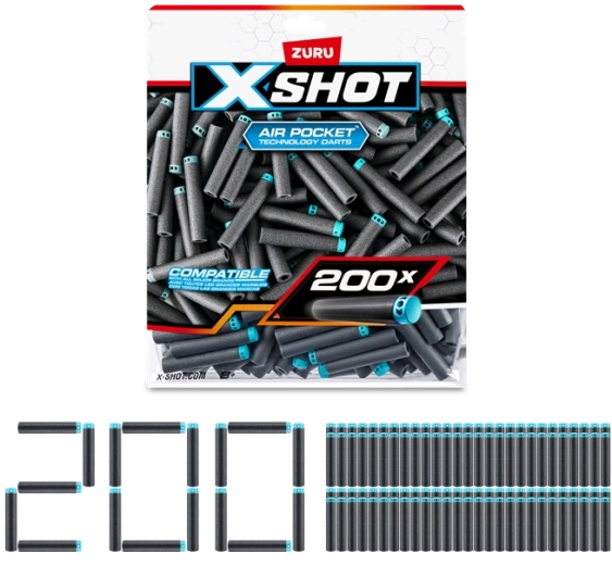 ZURU X-SHOT sada 200 náhradních šipek