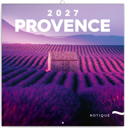 Poznámkový kalendář Provence 2027, 30 × 30 cm