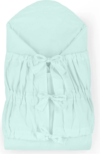 Petite&Mars šněrovací zavinovačka Nurse s kokosovou vložkou Frosted Mint 75 × 75 cm