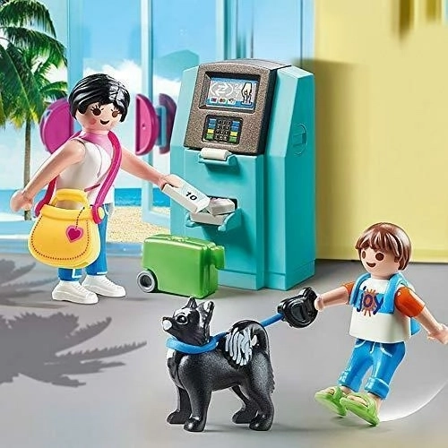 Playmobil turisté s bankomatem