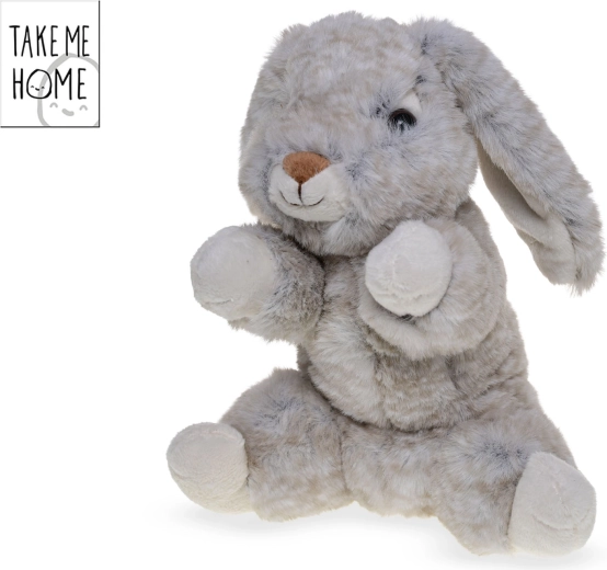 Sedící plyšový zajíček Take Me Home 20 cm