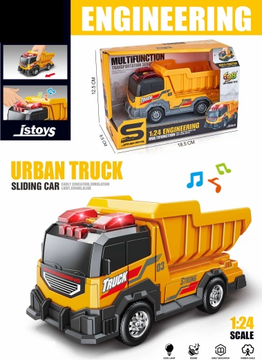 Auto sklápěč s efekty 15 cm