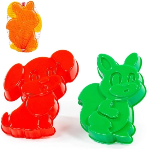 Formičky na písek veverka a pejsek