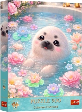 Puzzle Premium Plus Cuteness Overload Sladká tuleň - 500 dílků