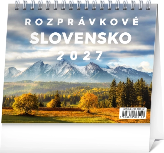 Notique stolní kalendář Pohádkové Slovensko 2027
