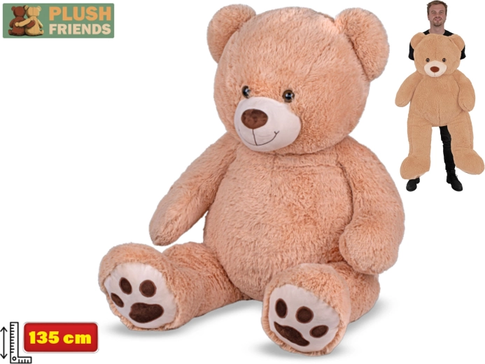 Plyšový medvěd Plush Friends 135 cm béžový
