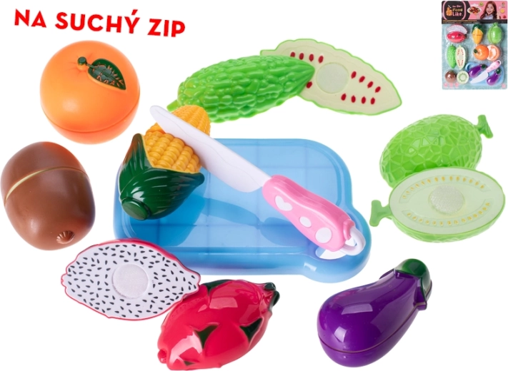 Sada ovoce a zeleniny na suchý zip pro děti