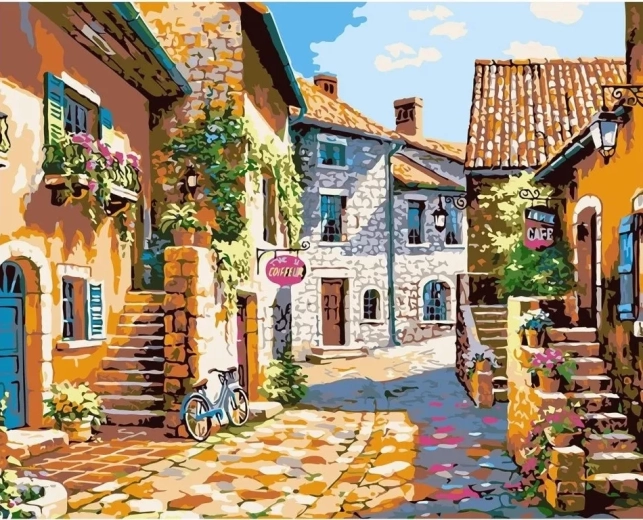 Norimpex diamantové malování – Kamenná ulička v Itálii 30 × 40 cm
