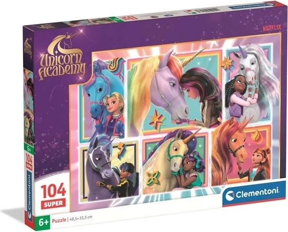 Clementoni puzzle Unicorn Academy 104 dílků