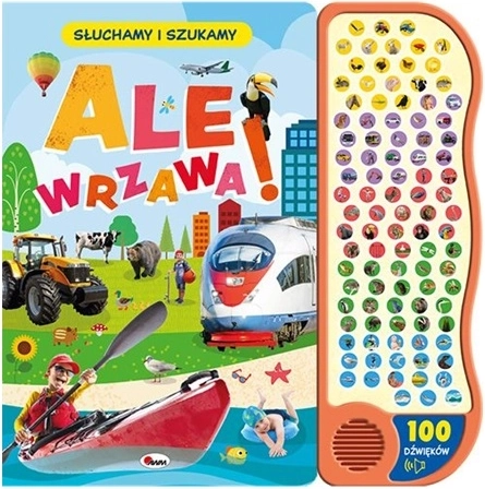 Ale wrzawa! sluchame a hledame – smyslová knížka se zvukovým panelem (100 zvuků)