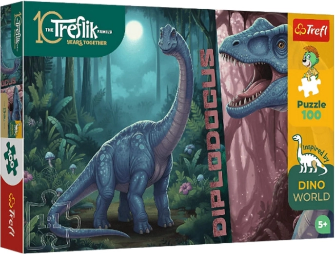 InspiredByDinoWorld Diplodocus puzzle 100 dílků