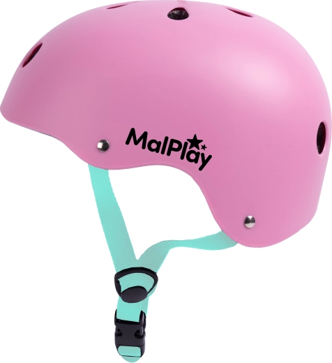 dětská cyklistická helma safekiddo růžovo‑tyrkysová (S 48–54 cm)