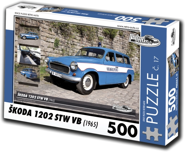Retro-auta puzzle Škoda 1202 STW VB 500 dílků