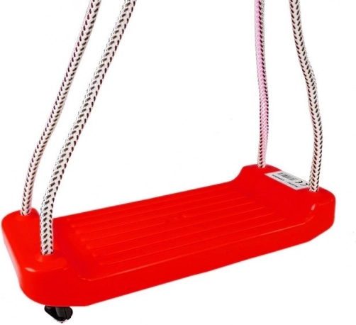Plastová zahradní houpačka – červená deska