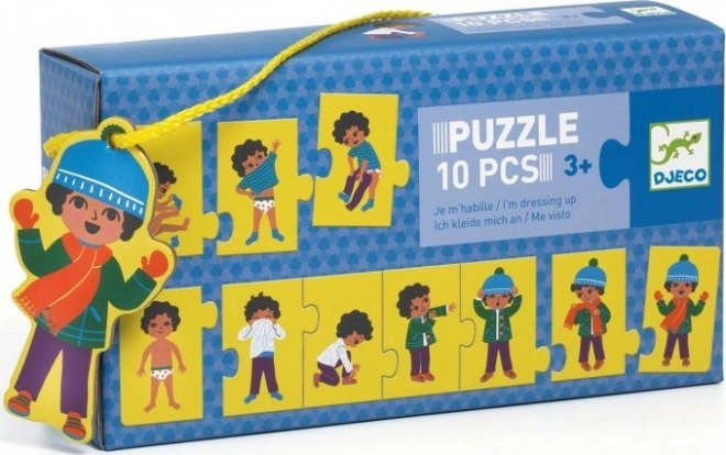 Dětské puzzle oblékání 10 dílků Djeco