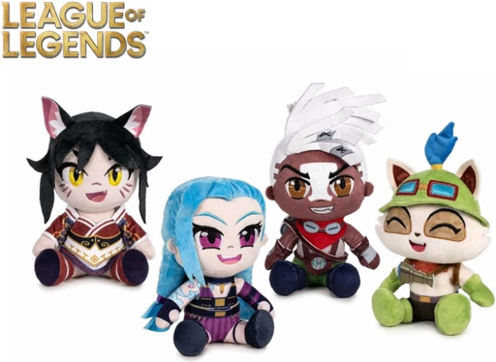 Plyšové figurky šampionů League of Legends 21 cm – sada 24 ks