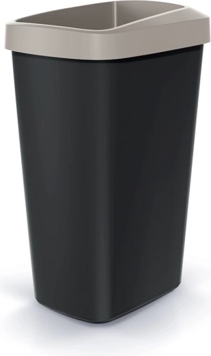 Odpadkový koš Compacta Q Drop 45 l světle hnědý