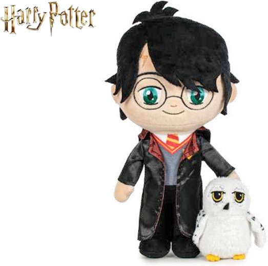 Plyšová hračka Harry Potter s Hedvikou 29 cm