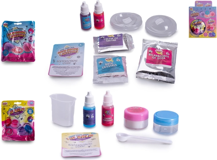 Kreativní sada pro výrobu pomády na rty nebo koupelové bomby s ovocnou vůní