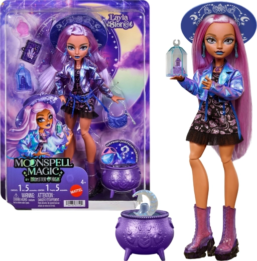 Monster High Moonspell High Layla Stone – módní panenka 26 cm s doplňky