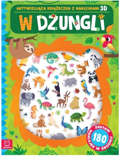 V džungli – aktivizační knížka s 3D samolepkami (180 samolepek)