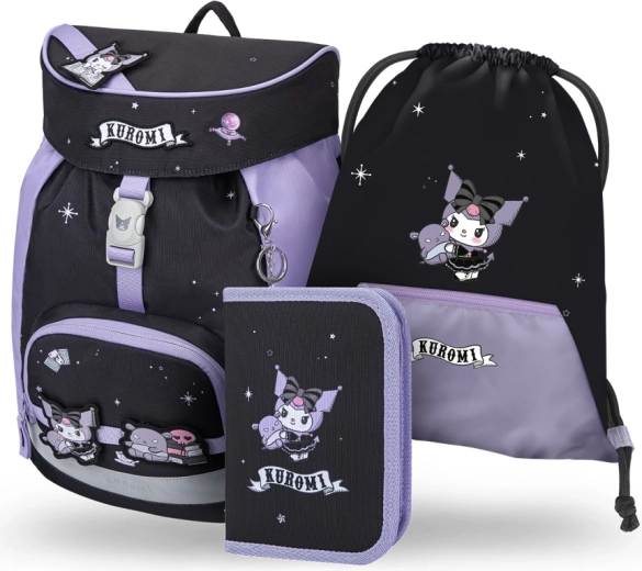 Baagl školní set Airy Kuromi fortune dream – batoh, penál a sáček