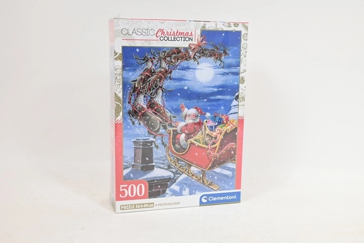 Clementoni Christmas puzzle Midnight sleigh ride 500 dílků