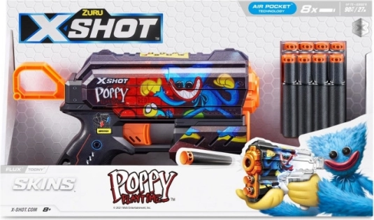 Pistole na pěnové šipky X-SHOT Flux Toony – 8 šipek