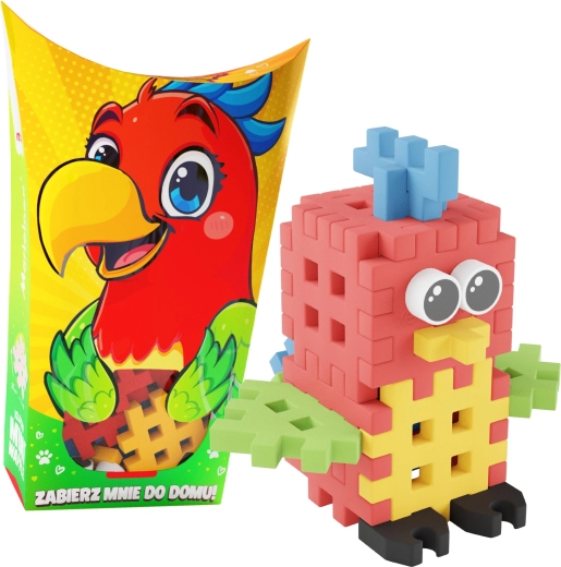 Stavebnice Mini Waffle Pocket Pets – papoušek