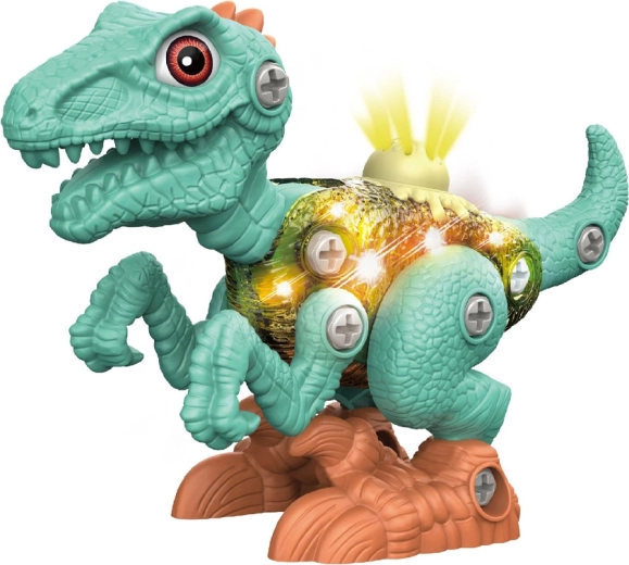 Šroubovací dinosaurus se světlem a zvukem - 1 kus