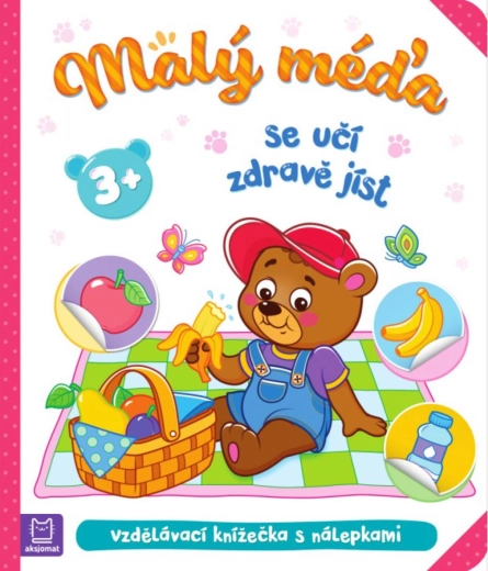 Malý méďa se učí zdravě jíst – vzdělávací samolepková knížka