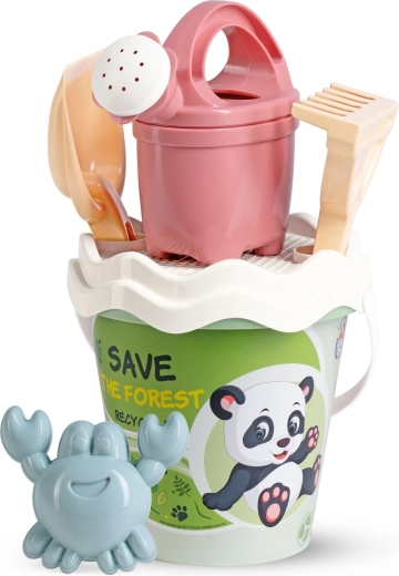 Androni recyklovaná pastelová sada na písek s konvičkou, 6 dílů