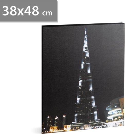 LED obraz na stěnu Burj Khalifa, 38 × 48 cm