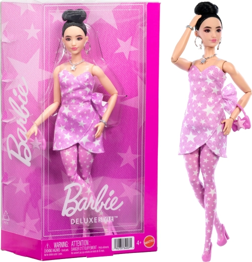 Barbie deluxe style růžový denim panenka s doplňky