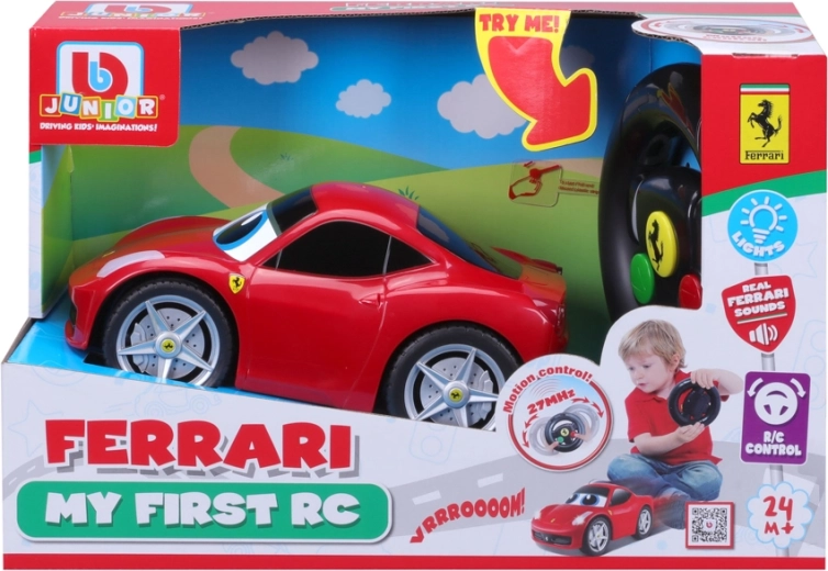 BB Junior Ferrari 458 Italia se světly a zvuky