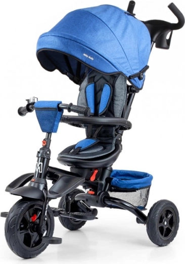 Tříkolka Stanley 6v1 s gumovými koly navy/černá