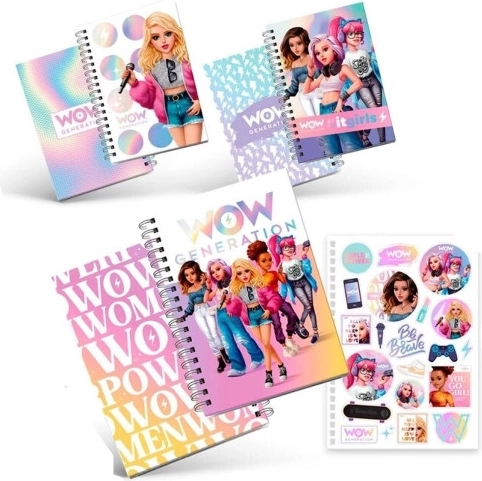 Kroužkový sešit A5 80 listů v pevné vazbě WOW Generation Kids